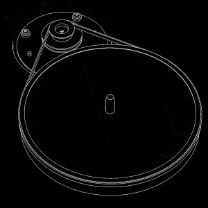 Debut pro alu sub platter