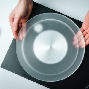 Pro-Ject Acryl It E is getting placed on the Debut PRO turntable.